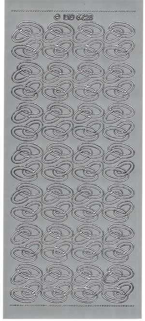 6428 - Ringe - stickers - s�lv